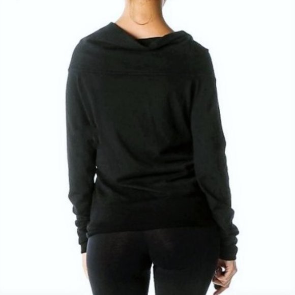 Ralph Lauren Black Label Cashmere Sweater Off the Shoulder Twisted Wide Neck - Picture 4 of 8